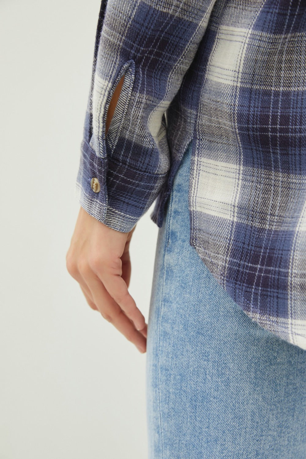 Be Cool Plaid Flannel Button Down Shirt with Chest Pocket - Teresa's Fashionista LLC