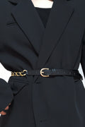 PU Chain Skinny Belt-Teresa's Fashionista LLC