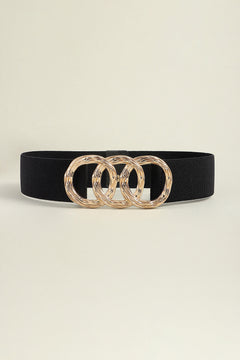 Zinc Alloy Buckle Elastic Wide Belt-Teresa's Fashionista LLC
