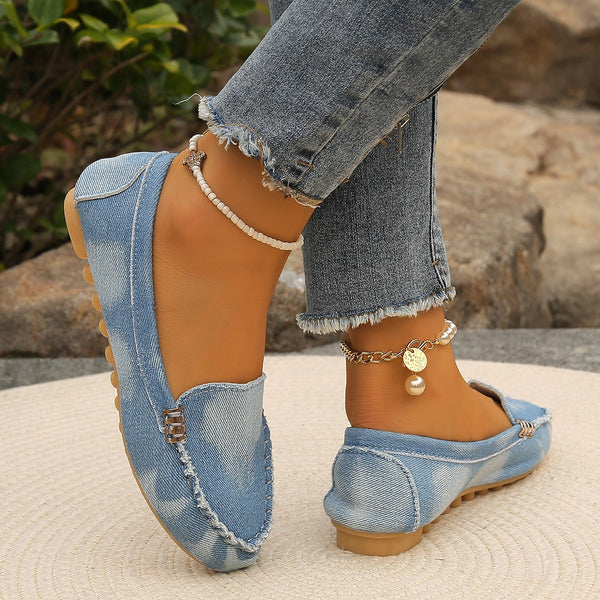 Round Toe Flat Loafers-Teresa's Fashionista LLC