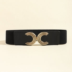 Double C Buckle Elastic Belt-Teresa's Fashionista LLC