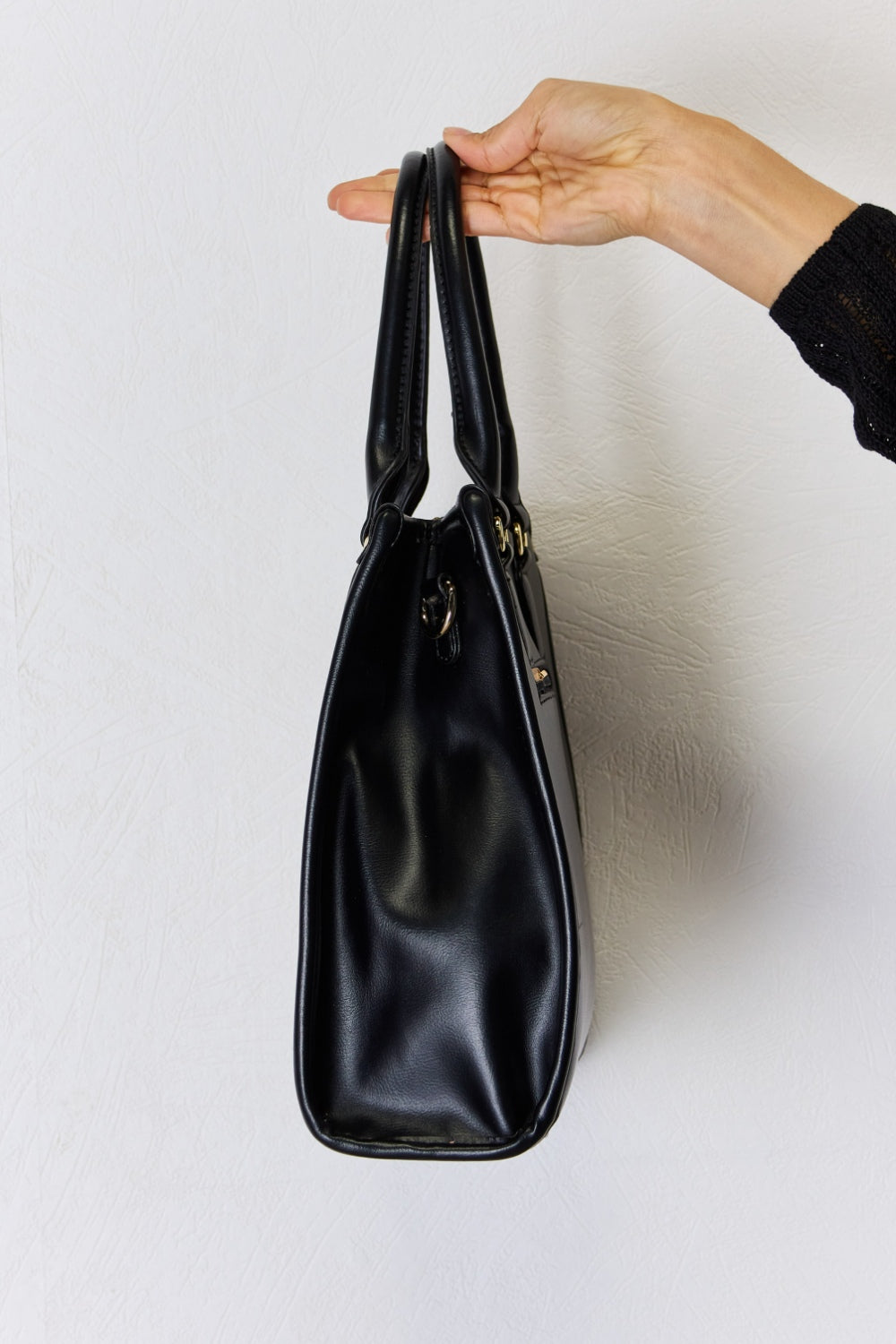 David Jones Argyle Pattern PU Leather Handbag-Teresa&#39;s Fashionista LLC