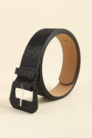 Glitter PU Leather Belt-Teresa's Fashionista LLC