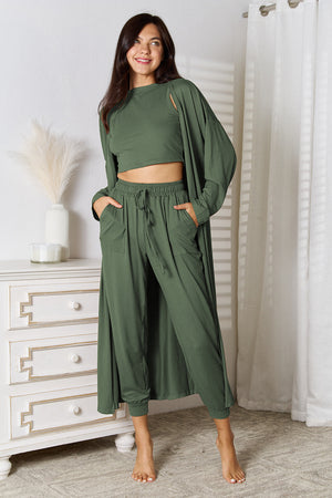 Tank, Pants, and Cardigan Set with Pockets-Teresa's Fashionista LLC