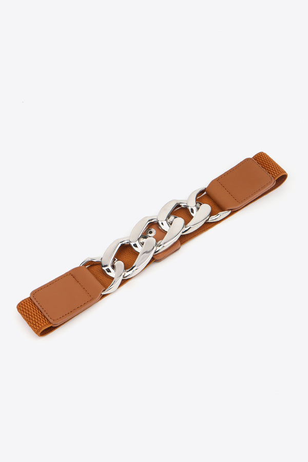 Chain Detail Elastic Belt-Teresa's Fashionista LLC
