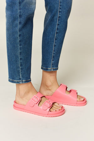 Legend Double Buckle Open Toe Sandals-Teresa's Fashionista LLC