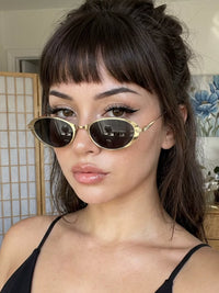 Vintage Oval Retro Sunglasses