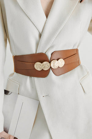 Alloy Buckle Elastic Belt-Teresa's Fashionista LLC
