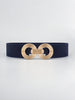 Geometric Buckle Elastic Wide Belt-Teresa's Fashionista LLC