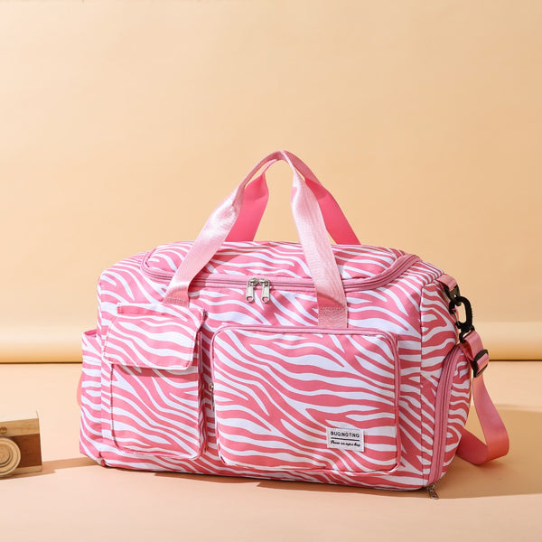 Oxford Cloth Animal Print Travel Bag-Teresa's Fashionista LLC