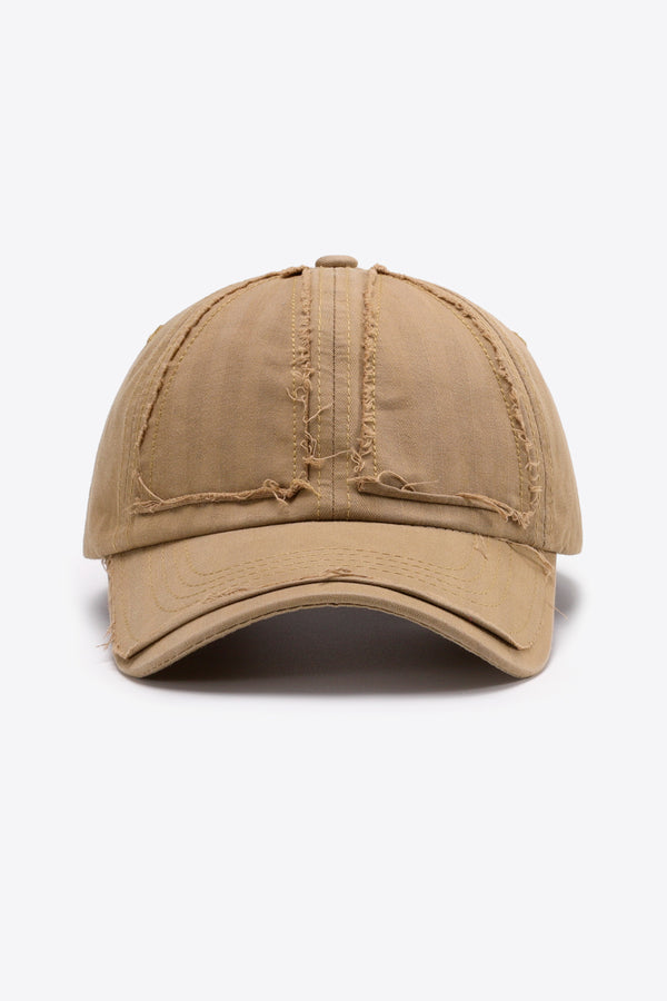 Distressed Adjustable Baseball Cap-Teresa's Fashionista LLC