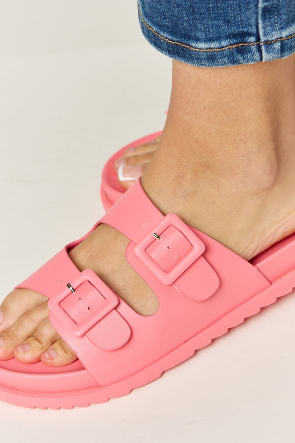 Legend Double Buckle Open Toe Sandals-Teresa's Fashionista LLC