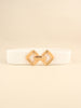 Geometric Buckle Elastic Wide Belt-Teresa's Fashionista LLC