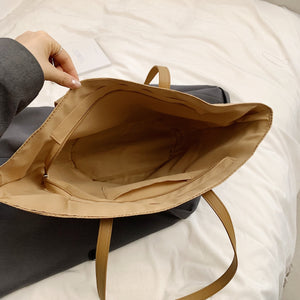 Contrast Straw Braided Handbag-Teresa's Fashionista LLC