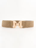 Alloy Buckle Elastic Belt-Teresa's Fashionista LLC