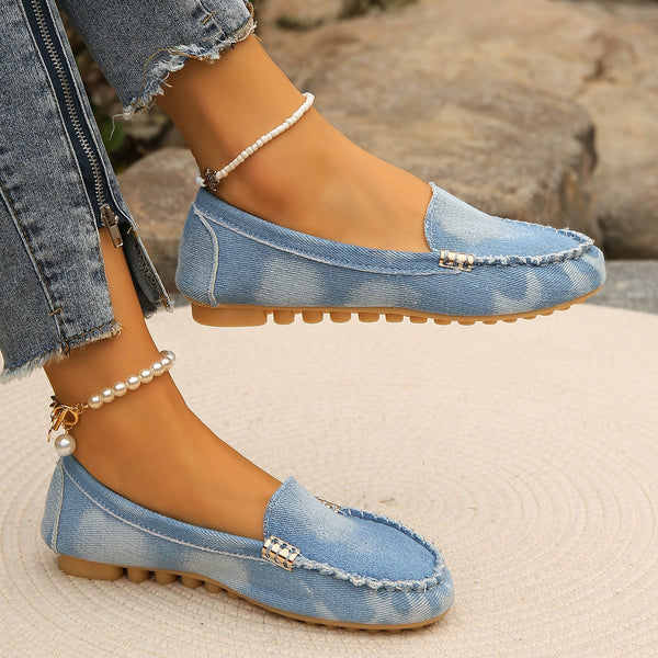 Round Toe Flat Loafers-Teresa's Fashionista LLC