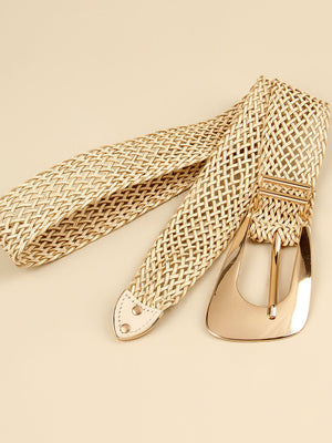 Irregular Buckle Braid Belt-Teresa's Fashionista LLC
