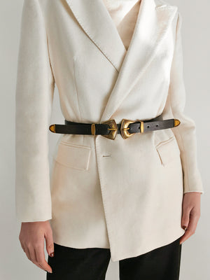 Double Buckle PU Leather Belt-Teresa's Fashionista LLC