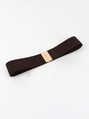 Alloy Buckle Elastic Belt-Teresa's Fashionista LLC