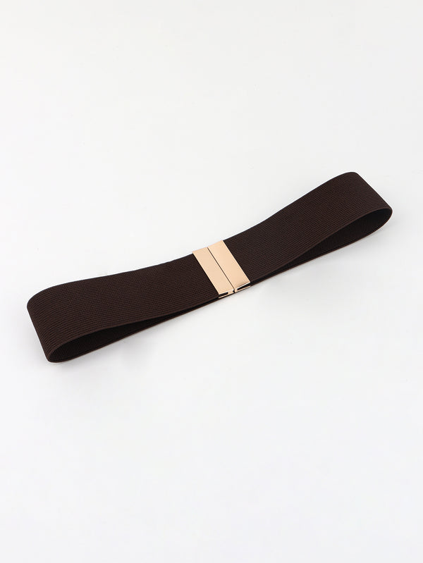 Alloy Buckle Elastic Belt-Teresa's Fashionista LLC