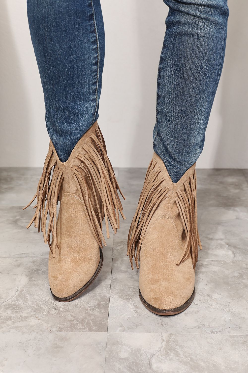Legend Women's Fringe Cowboy Western Ankle Boots-Teresa&#39;s Fashionista LLC