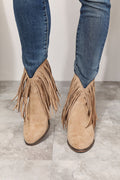 Legend Women's Fringe Cowboy Western Ankle Boots-Teresa's Fashionista LLC