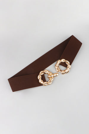 Zinc Alloy Buckle Elastic Belt-Teresa's Fashionista LLC