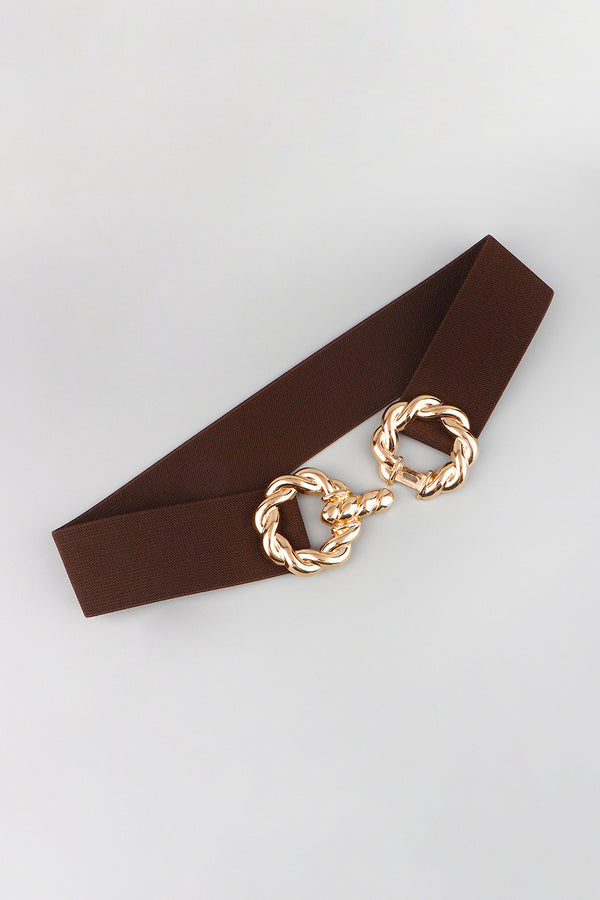 Zinc Alloy Buckle Elastic Belt-Teresa's Fashionista LLC