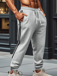 Men's Full Size Drawstring Pants With Pockets Plus Size