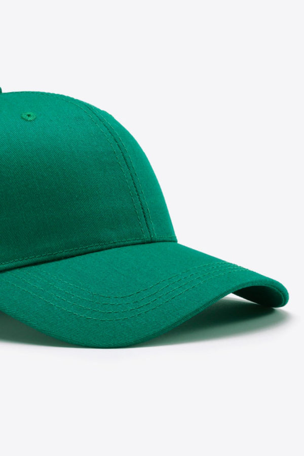 Plain Adjustable Cotton Baseball Cap-Teresa's Fashionista LLC