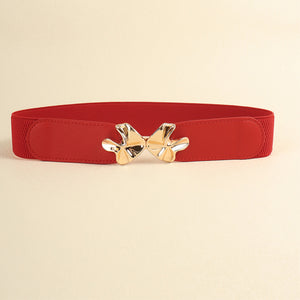 Alloy Buckle Elastic Belt-Teresa's Fashionista LLC