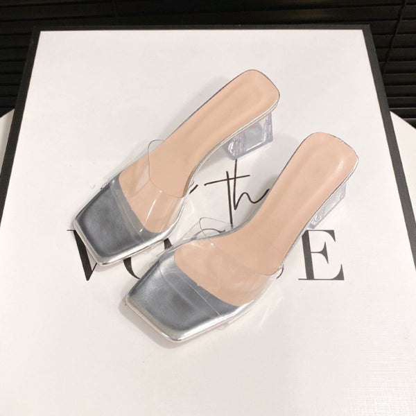 Open Toe Block Heel Sandals-Teresa's Fashionista LLC