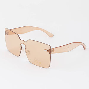Rimless Bright Square Sunglasses