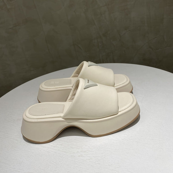 PU Leather Platform Sandals-Teresa's Fashionista LLC