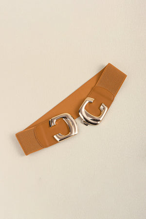 Zinc Alloy Buckle Elastic Wide Belt-Teresa's Fashionista LLC