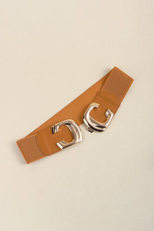 Zinc Alloy Buckle Elastic Wide Belt-Teresa's Fashionista LLC