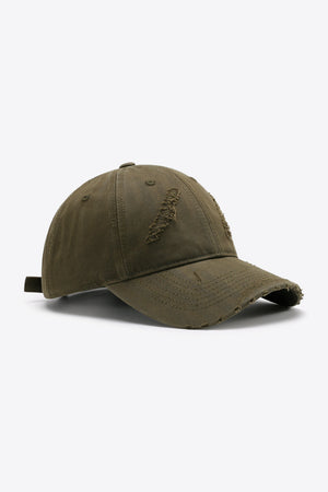 Distressed Adjustable Baseball Cap-Teresa's Fashionista LLC