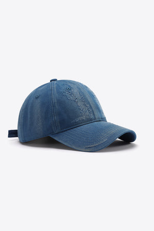 Distressed Adjustable Baseball Cap-Teresa's Fashionista LLC
