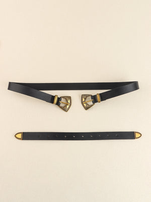 Double Buckle PU Leather Belt-Teresa's Fashionista LLC