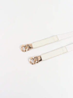 Zinc Alloy Buckle Elastic PU Belt-Teresa's Fashionista LLC