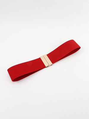 Alloy Buckle Elastic Belt-Teresa's Fashionista LLC