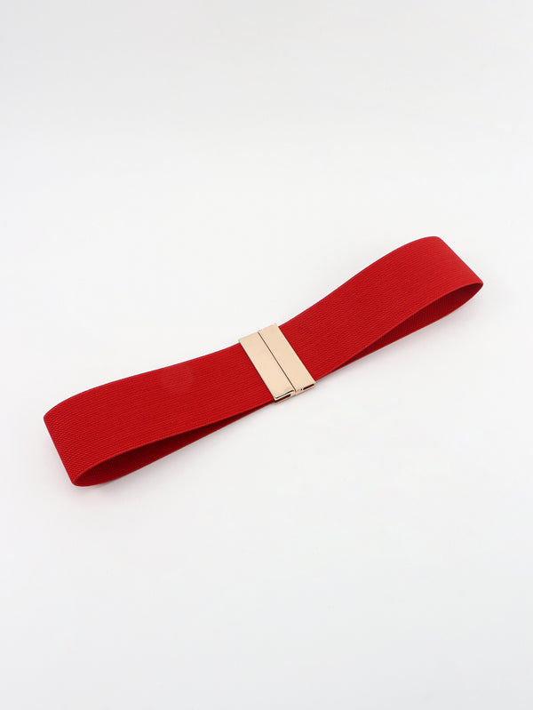 Alloy Buckle Elastic Belt-Teresa's Fashionista LLC