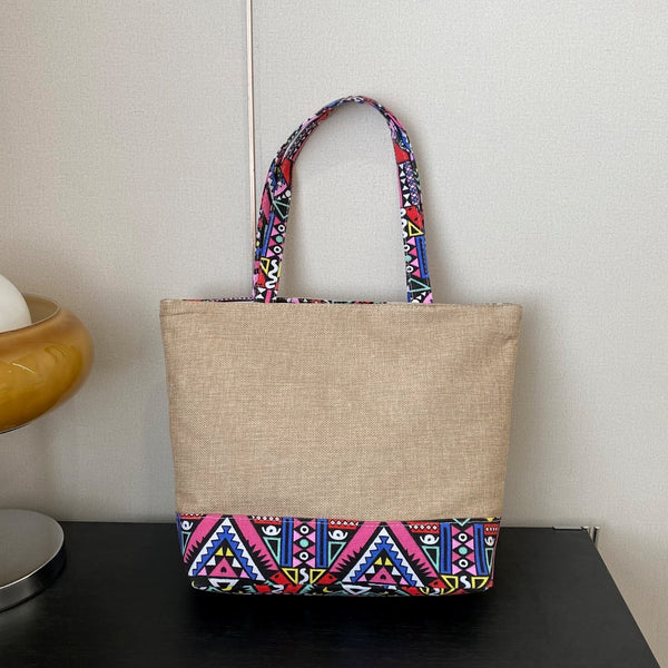 Geometric Medium Tote Bag-Teresa's Fashionista LLC