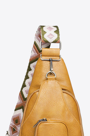 Adored Take A Trip PU Leather Sling Bag-Teresa's Fashionista LLC