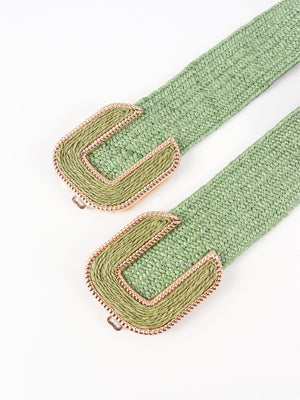 Wide Braid Belt-Teresa's Fashionista LLC