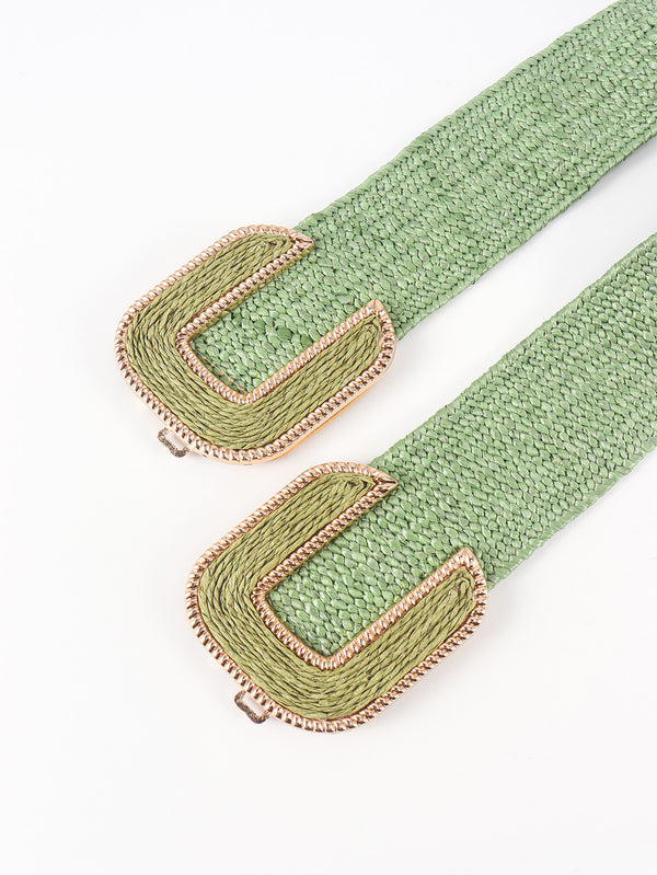 Wide Braid Belt-Teresa's Fashionista LLC