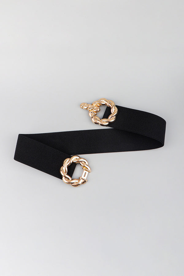 Zinc Alloy Buckle Elastic Belt-Teresa's Fashionista LLC