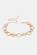 Alloy Chain Circle Shape Belt-Teresa's Fashionista LLC