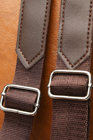 PU Leather Large Backpack Bag-Teresa's Fashionista LLC