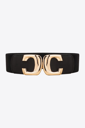 Zinc Alloy Buckle Elastic Wide Belt-Teresa's Fashionista LLC